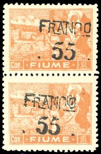 FIUME 1919/20 - 55 cent. su 1 cor. ... 