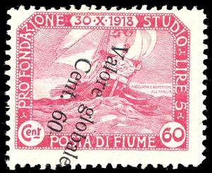 FIUME 1919 - 60 cent. su 60 cent. ... 