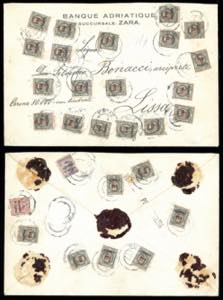 DALMAZIA 1920 - 1 cor. su 1 lira (1), 26 ... 