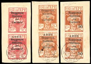 ARBE 1920 - 10 cent., 20 cent., 50 cent. su ... 