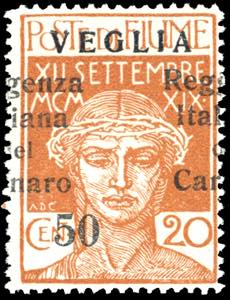 VEGLIA 1920 - 50 cent. su 20 cent. ... 