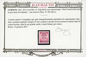 LUBIANA 1941 - 30 d. soprastampato ... 