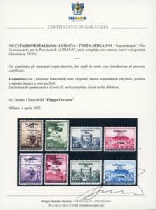LUBIANA POSTA AEREA 1941 - ... 