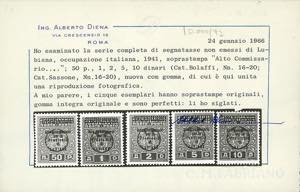 LUBIANA SEGNATASSE 1941 - ... 