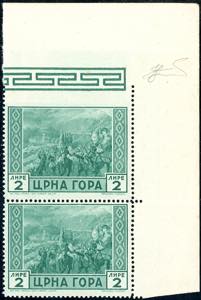 MONTENEGRO 1943 - 2 lire Serto della ... 