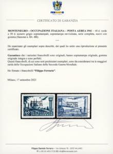 MONTENEGRO POSTA AEREA 1941 - 40 ... 