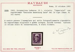 OCCUPAZIONE TEDESCA ZARA 1943 - ... 