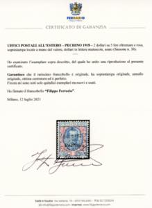 PECHINO 1919 - 2 dollari su 5 ... 