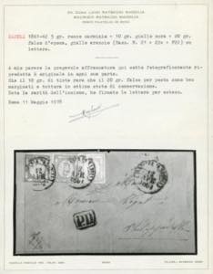 1861 - 20 grana giallo arancio, ... 