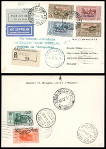 POSTA AEREA 1932 -10, 20  e 30 cent., 1,75 + ... 