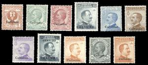 CALINO 1912/22 - Soprastampati, le prime ... 