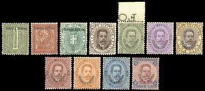 1893 - Prima emissione, soprastampati, serie ... 