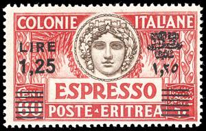 ESPRESSI 1935 - 1,25 lire su 60 cent., dent. ... 