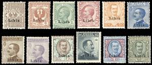 1912/15 - Soprastampati, serie completa ... 