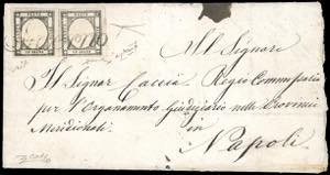 NAPOLI, INTERNO in corsivo unico annullatore ... 