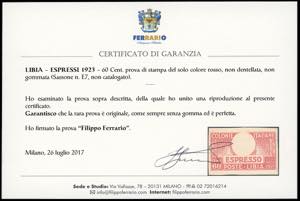 ESPRESSI 1923 - 60 cent. (7), ... 