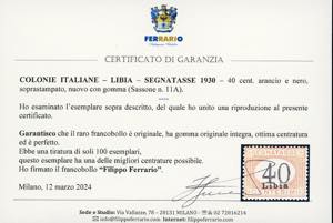 SEGNATASSE 1930 - 40 cent. arancio ... 