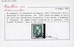 1937 - 20 lire Pittorica, dent. 14 ... 