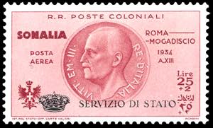 SERVIZIO AEREO 1934 - 25 + 2 lire ... 