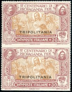 1923 - 30 cent. Propaganda Fide, coppia ... 