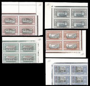 1924 - Manzoni, serietta di cinque valori ... 