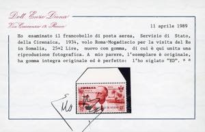 SERVIZIO AEREO 1934 - 25 + 2 lire ... 