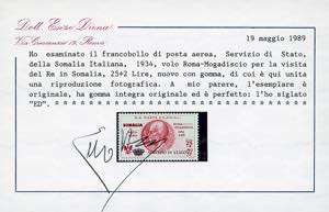 SERVIZIO AEREO 1934 - 25 + 2 lire ... 