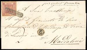 1859 - 1 grano rosa carminio, II tavola (4), ... 