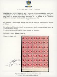 1892 - 10 cent. su 20 cent. ... 