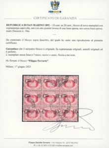 1892  - 10 cent. su 20 cent., ... 