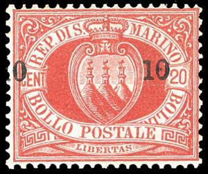 1892 - 10 cent. su 20 cent. (11), ben ... 