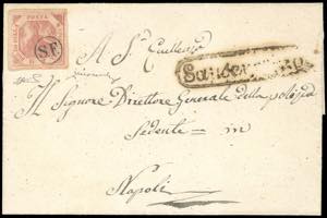 1858 - 2 grana rosa chiaro, I tavola (5), ... 