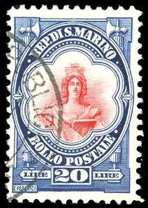 1929 - 20 lire Libertà (158), usato, ... 