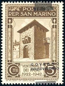 1943 - 5 cent. soprastampa Governo ... 