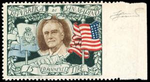 1947 - 15 lire Roosevelt (304), non ... 