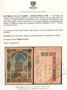 INTERI POSTALI 1900 - 5 lire ... 