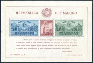 1945 - Palazzo del Governo, foglietto, non ... 