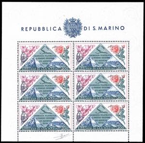 1952 - 200 lire Fiori-Giornata Filatelica, ... 