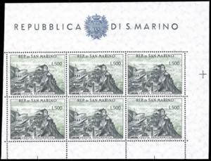 1958 - 500 lire Panorama, foglietto, taglio ... 