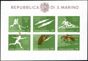 1960 - Olimpiadi di Roma, foglietto, stampa ... 