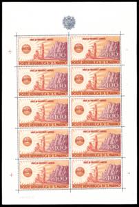 1946 - 100 lire UNRRA, minifoglio (6), ... 