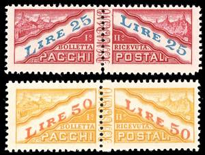 1946 - 25 lire e 50 lire, serie completa ... 
