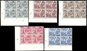 1951 - Calcedonia, serie completa in blocchi ... 