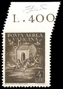 1947 - 4 lire posta aerea, non dentellato in ... 