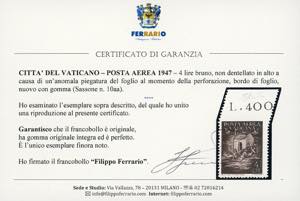 1947 - 4 lire posta aerea, non ... 