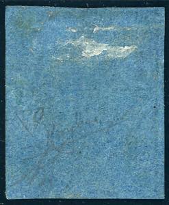 1852 - 40 cent. azzurro (5), gomma ... 