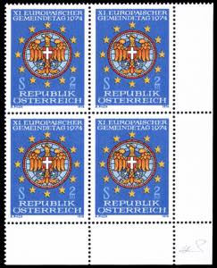 AUSTRIA 1974 - 2,50 s. Giornata dei Comuni ... 