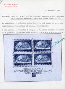 AUSTRIA FOGLIETTI 1933 - 50 + 50 ... 