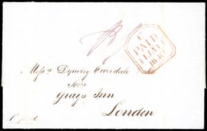 GRAN BRETAGNA 1840 - Lettera non affrancata ... 