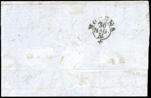 1854 - 5 cent. giallo arancio, ... 